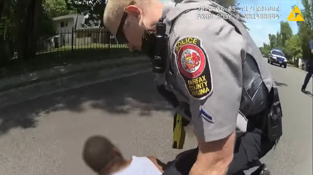 Officer Approaches Man Having 